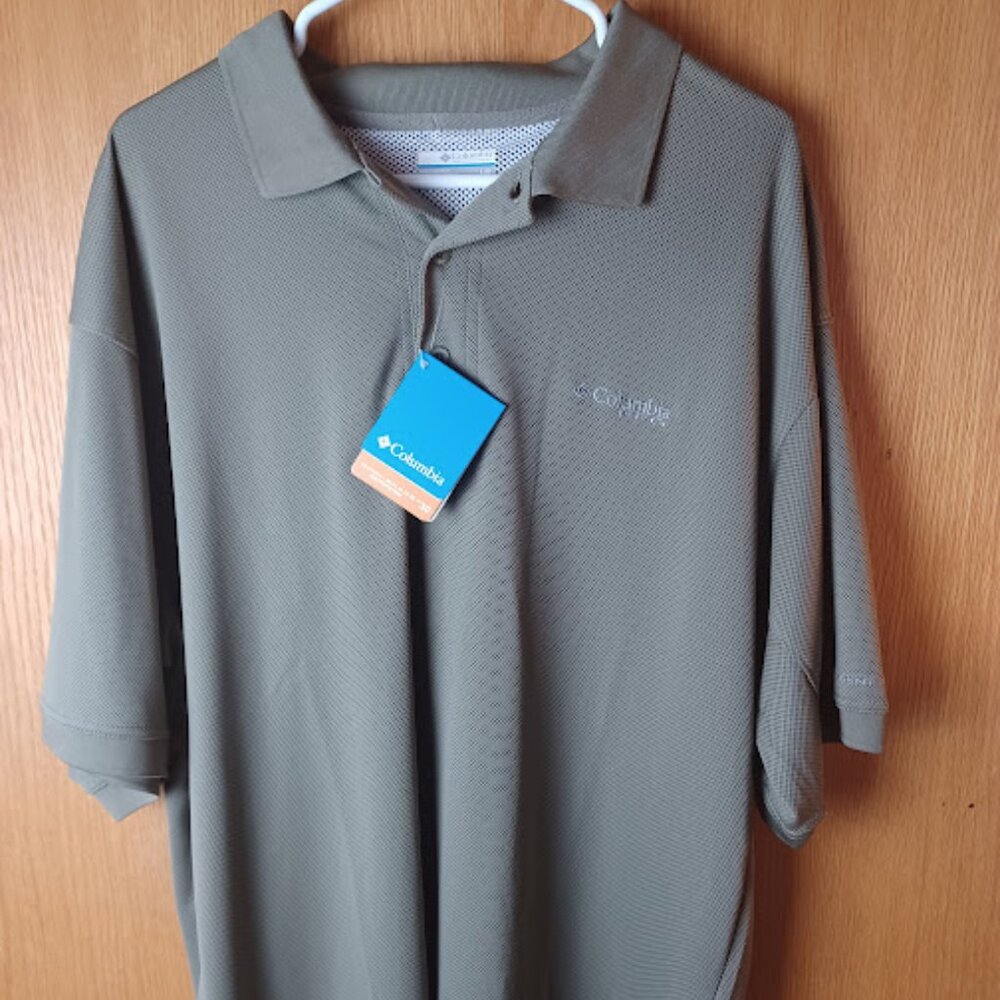 Men's Columbia Omni-Shade Perfect Cast Polo Fishing Shirt NWT